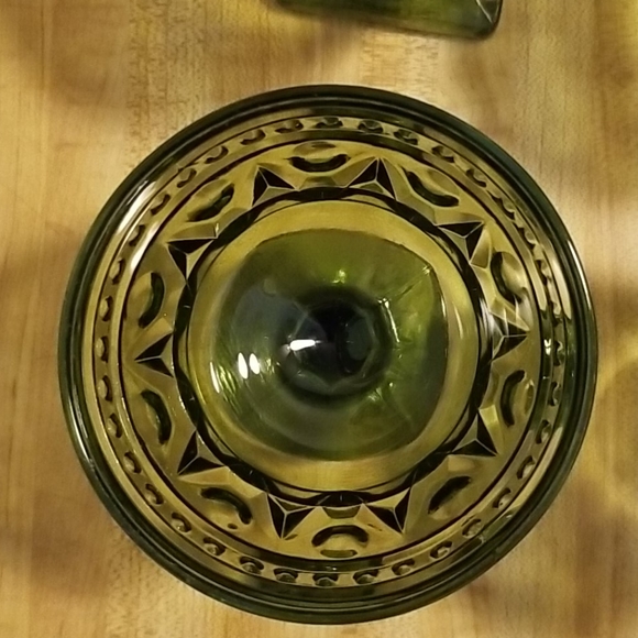 Indiana Glass Co., Colony Park Lane Green, - Picture 3 of 8